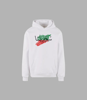 Syrian Hoodie with Calligraphy & Map | Arabian Vibes