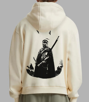 Arabic Poetry Hoodie in White | Streetwear Style