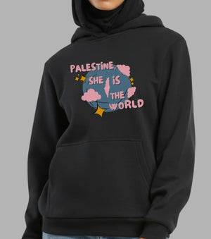 She Is the World Hoodies Women | Streetwear Queens