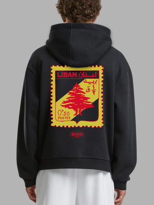 Lebanon Stamp Premium Street Hoodies for Cultural Expression