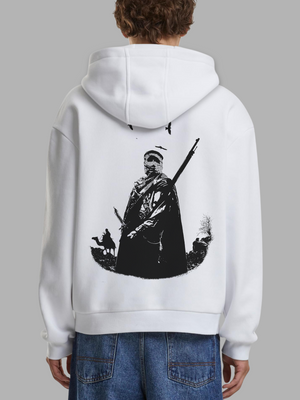 Arabic Poetry Hoodie in White | Streetwear Style