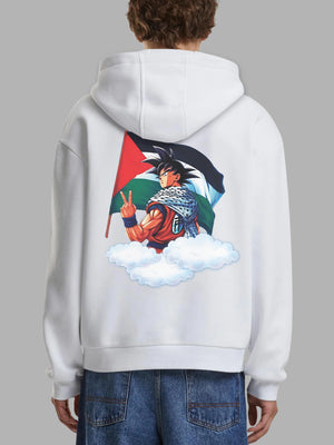 Back Print Dragon Ball Z Palestine Hoodie | Arabian Vibes