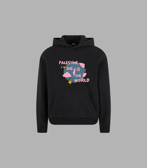 She Is the World Hoodies Women | Streetwear Queens