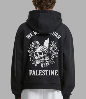 Oversized Hoodie Return Palestine Vintage – Big Vibes Energy
