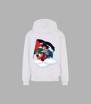 Back Print Dragon Ball Z Palestine Hoodie | Arabian Vibes