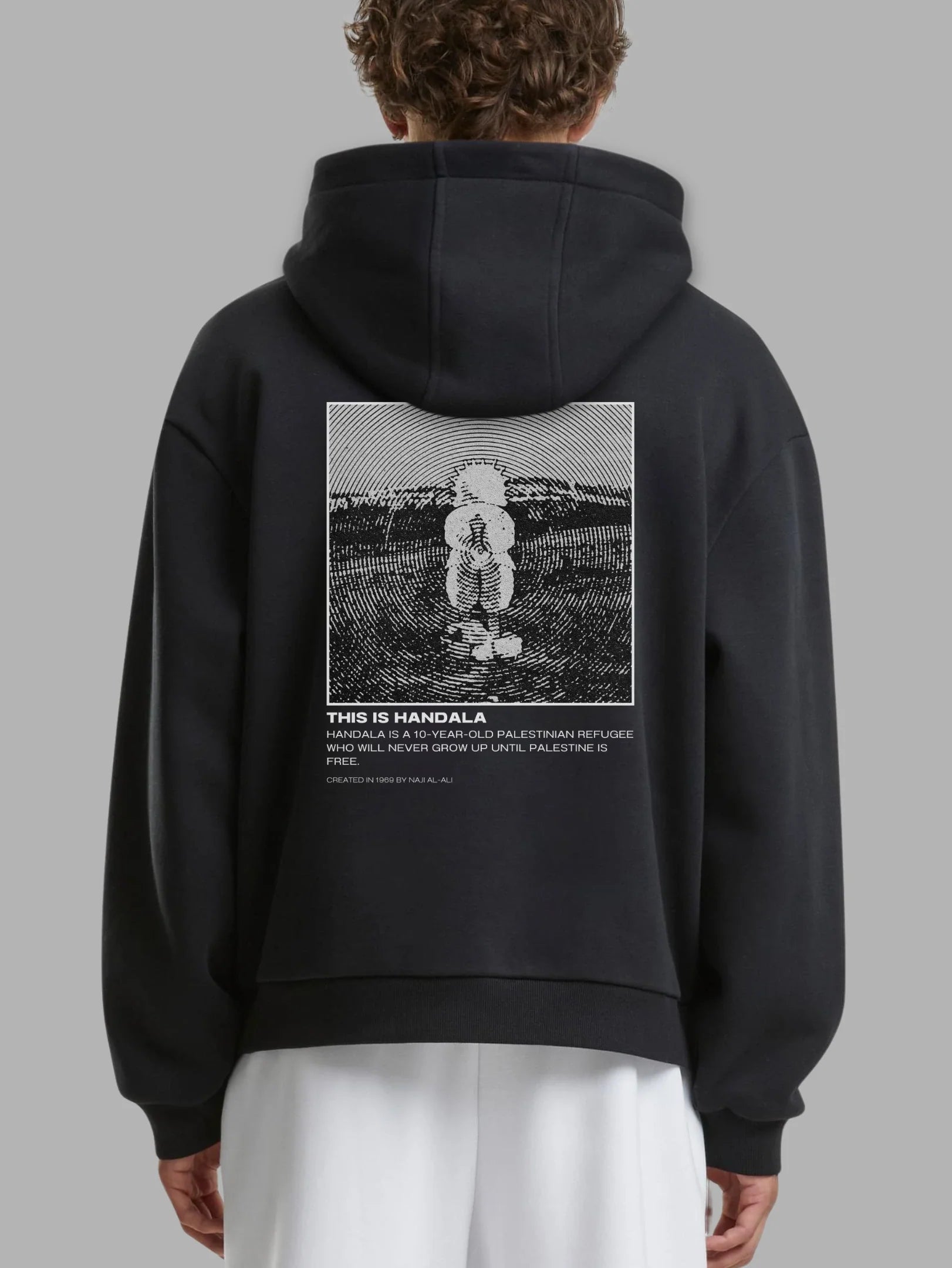 Handala Tribute Hoodie Modern | Arabian Vibes