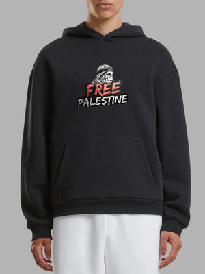 Großer Hoodie Viva Palestina – Lässiger Oversize-Comfort
