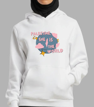 She Is the World Hoodies Women | Streetwear Queens