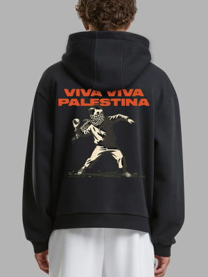 Großer Hoodie Viva Palestina – Lässiger Oversize-Comfort