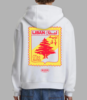 Lebanon Stamp Premium Street Hoodies for Cultural Expression