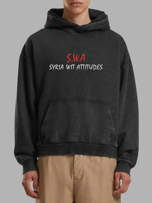 Straight Outta Syria Kapuzenpullover Vintage – Dein Vibe Check