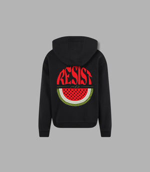 Statement Hoodies Palestine Map "Resist" Watermelon Design