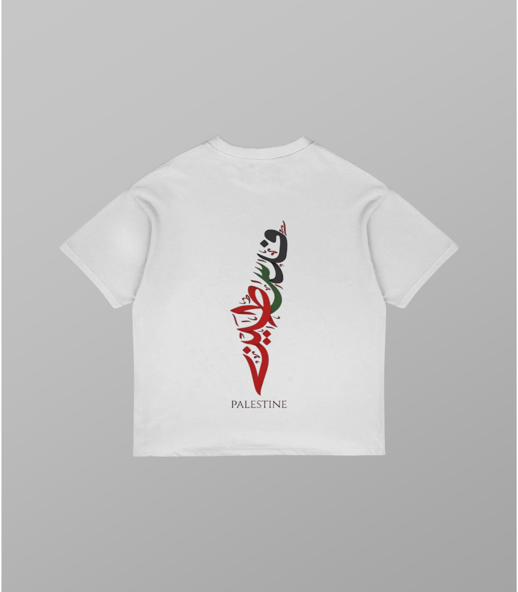 Baumwoll T Shirt Oversized: Palestine Map | Arabian Vibes
