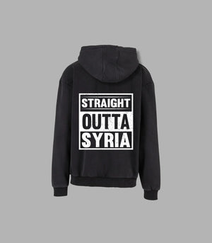 Straight Outta Syria Kapuzenpullover Vintage – Dein Vibe Check