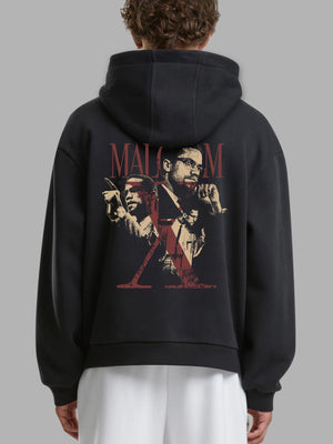 Malcolm X Hoodie in Black – Streetwear Must-Have