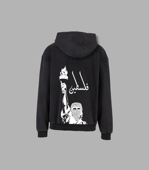 We Stand Palestine Oversized Kapuzenpullover – Vintage Style