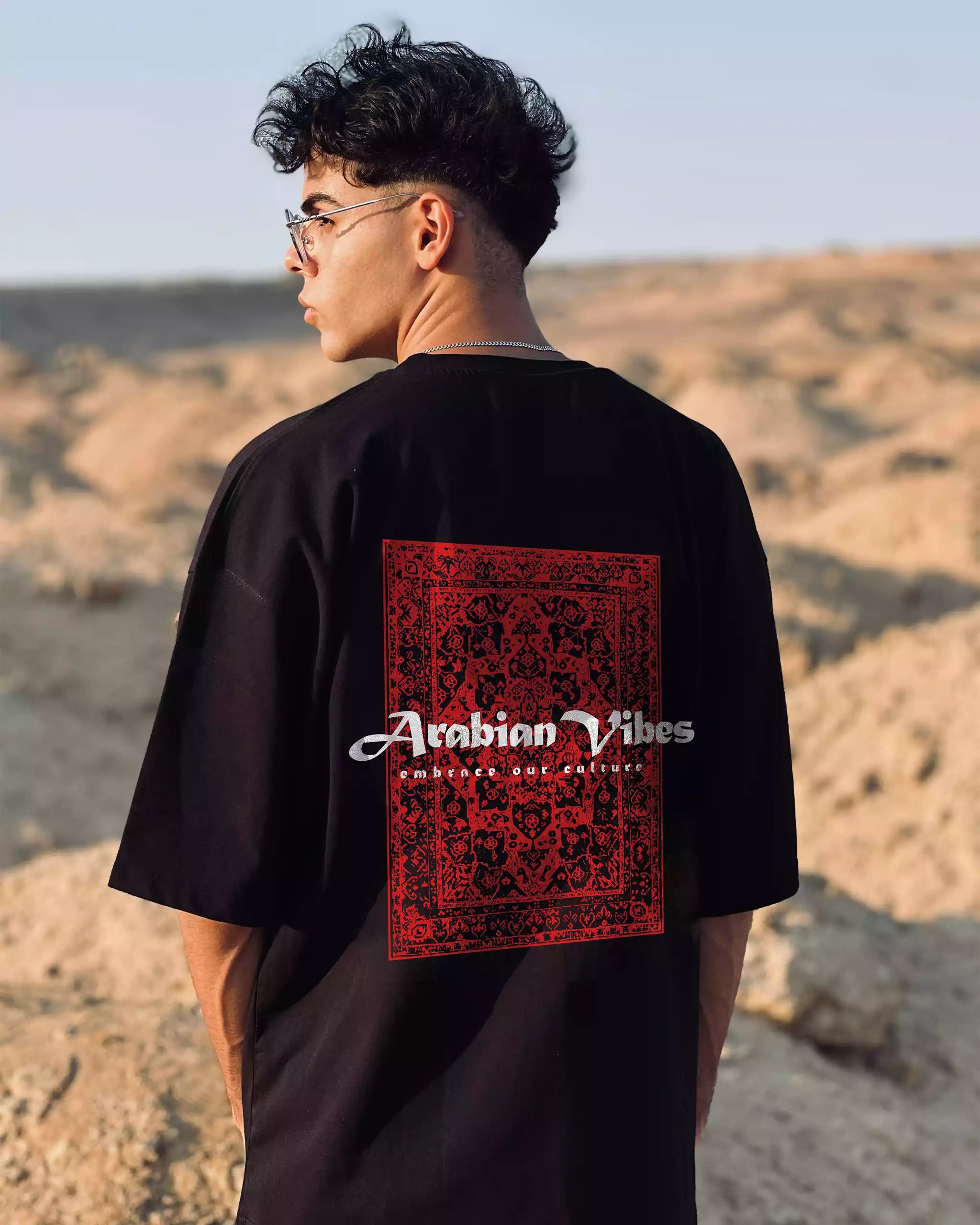 Oversize T-Shirt Baumwolle – Arabian Vibes Style