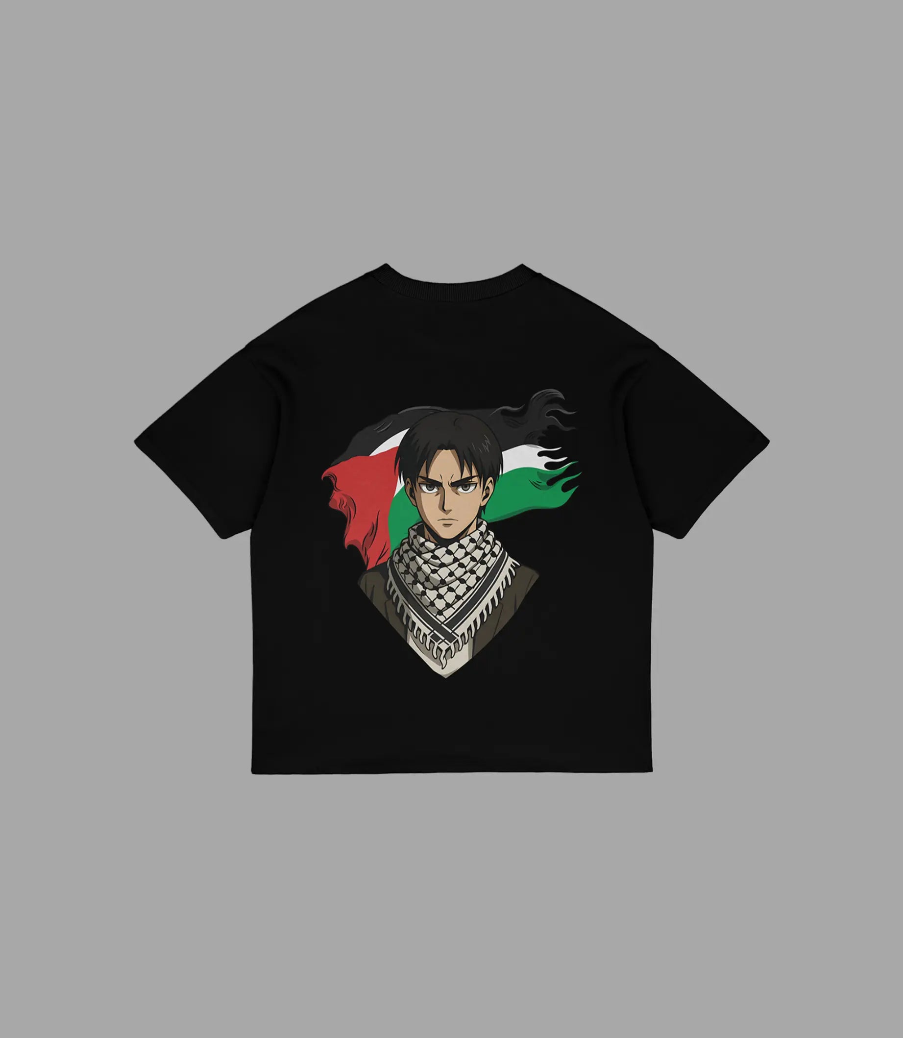 Oversize T-Shirt Anime - Palestinian AOT
