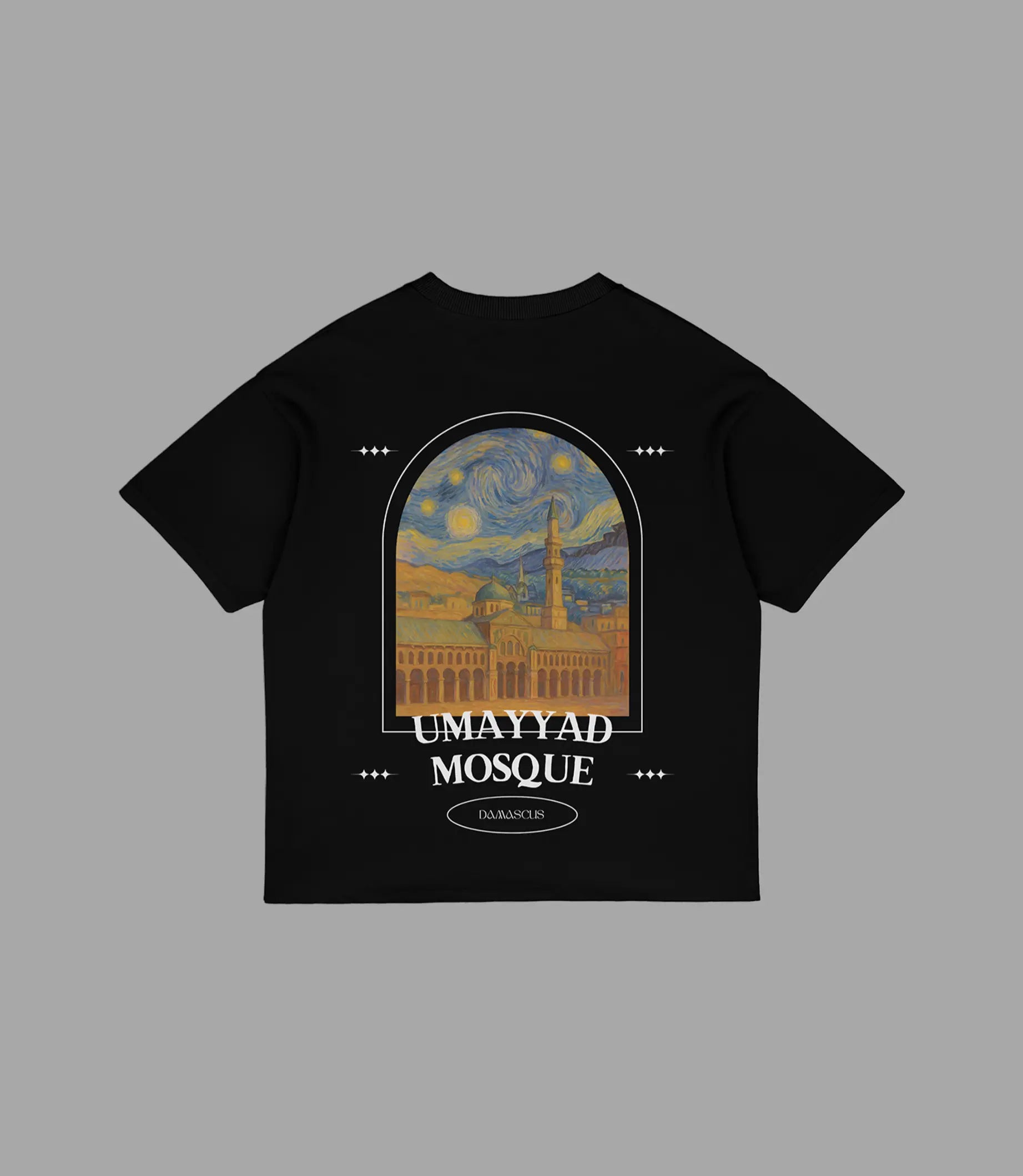 Van Gogh Shirt – Damascus Heritage Oversized Tee | Arabian Vibes