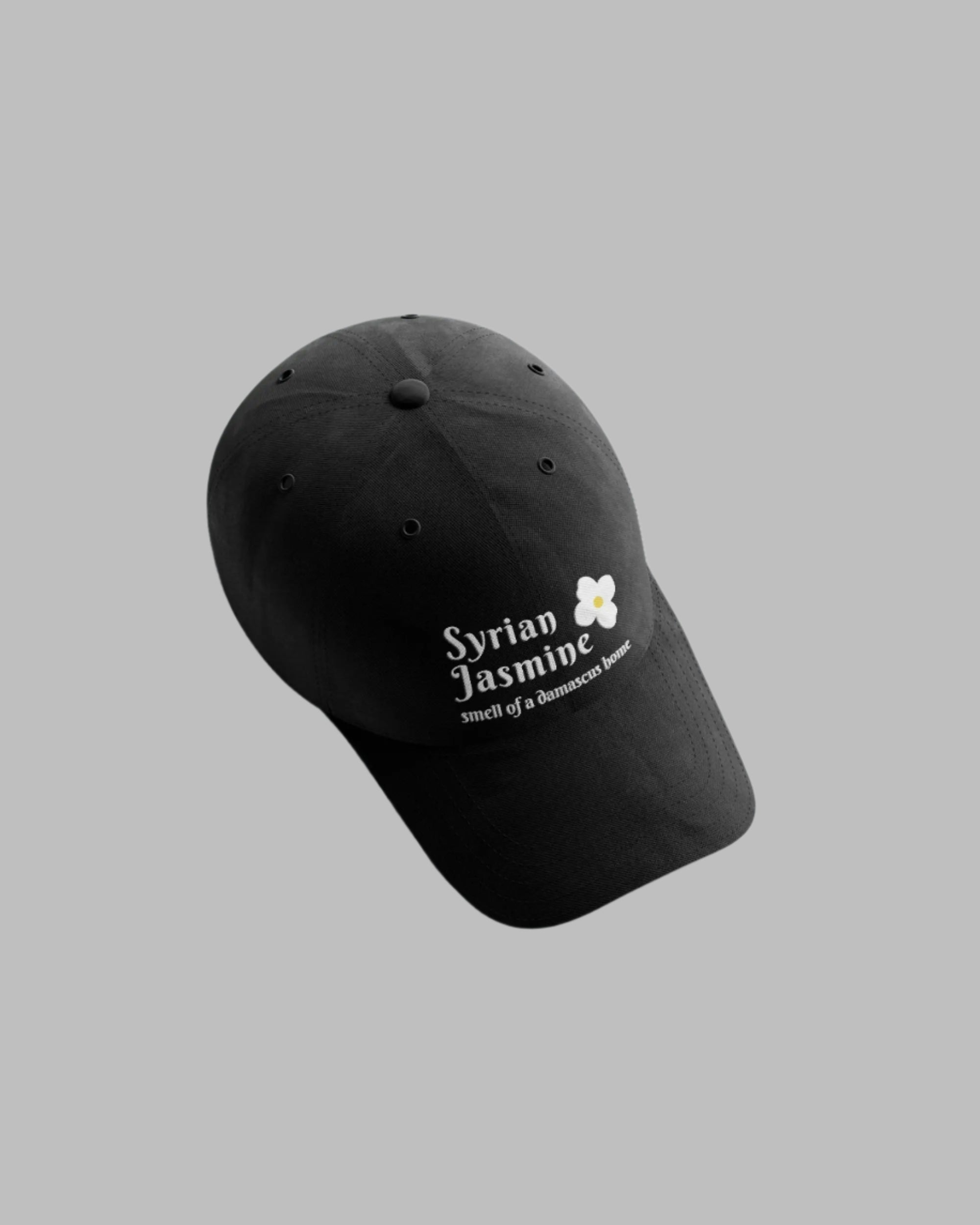 Syrian Jasmine Hat – Classic Black Cotton | Arabian Vibes
