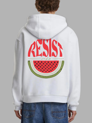 Statement Hoodies Palestine Map "Resist" Watermelon Design