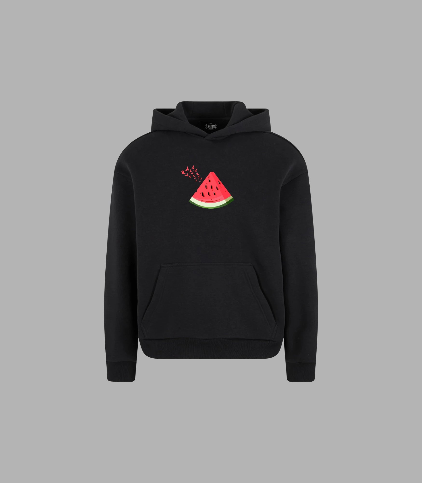 Hoodie Unisex Freedom Palestine Watermelon & Birds | Arabian Vibes