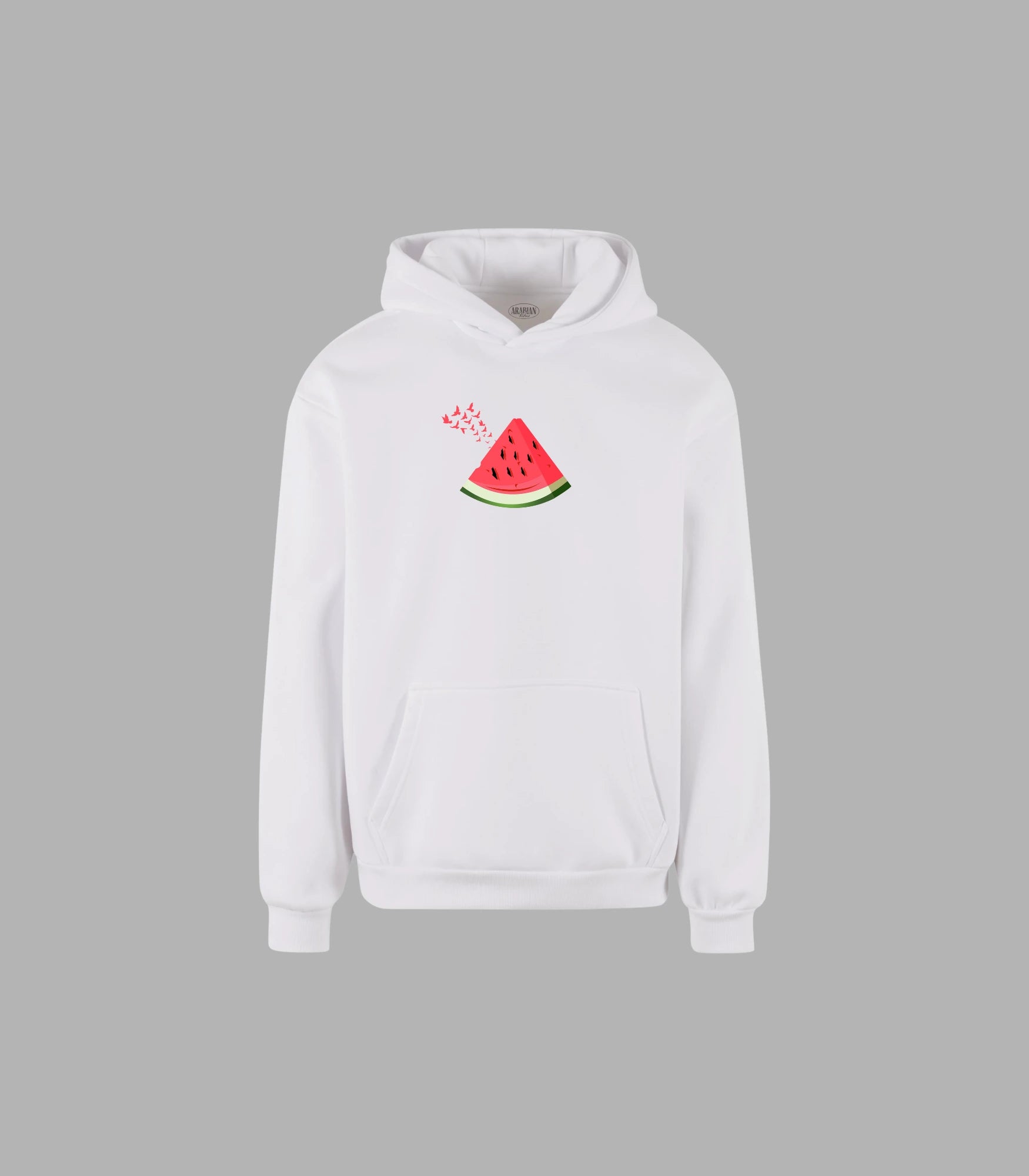Hoodie Unisex Freedom Palestine Watermelon & Birds | Arabian Vibes