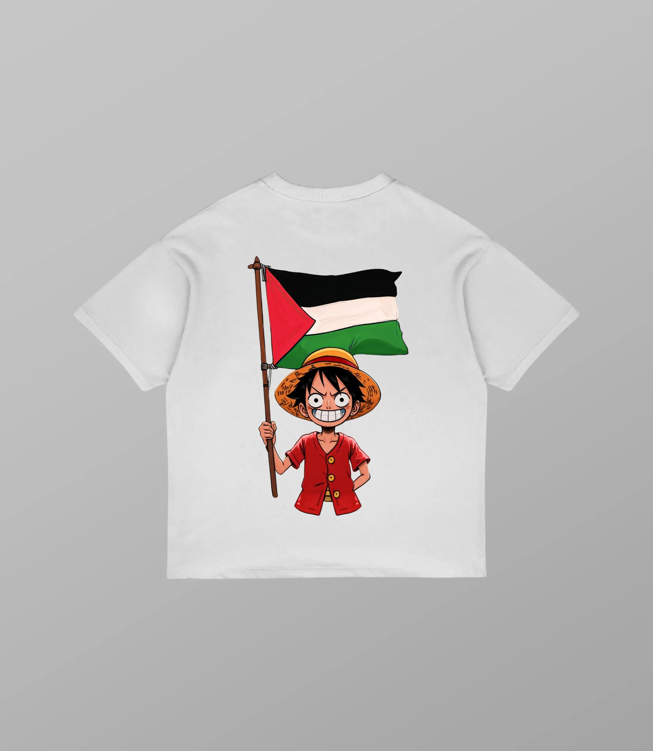Luffy of Palestine T-Shirt - One Piece |Oversized Streetwear