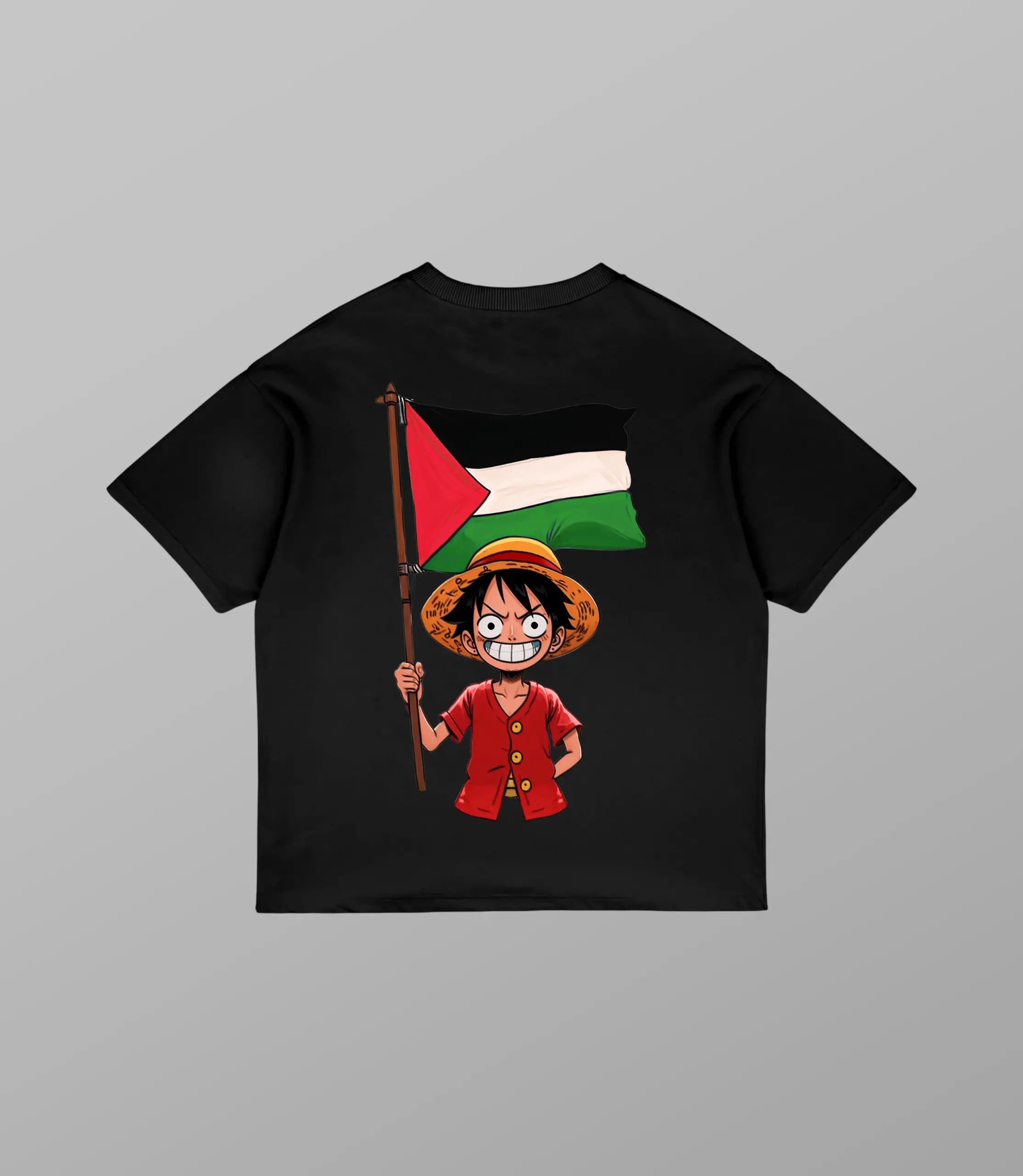 Luffy of Palestine T-Shirt - One Piece |Oversized Streetwear