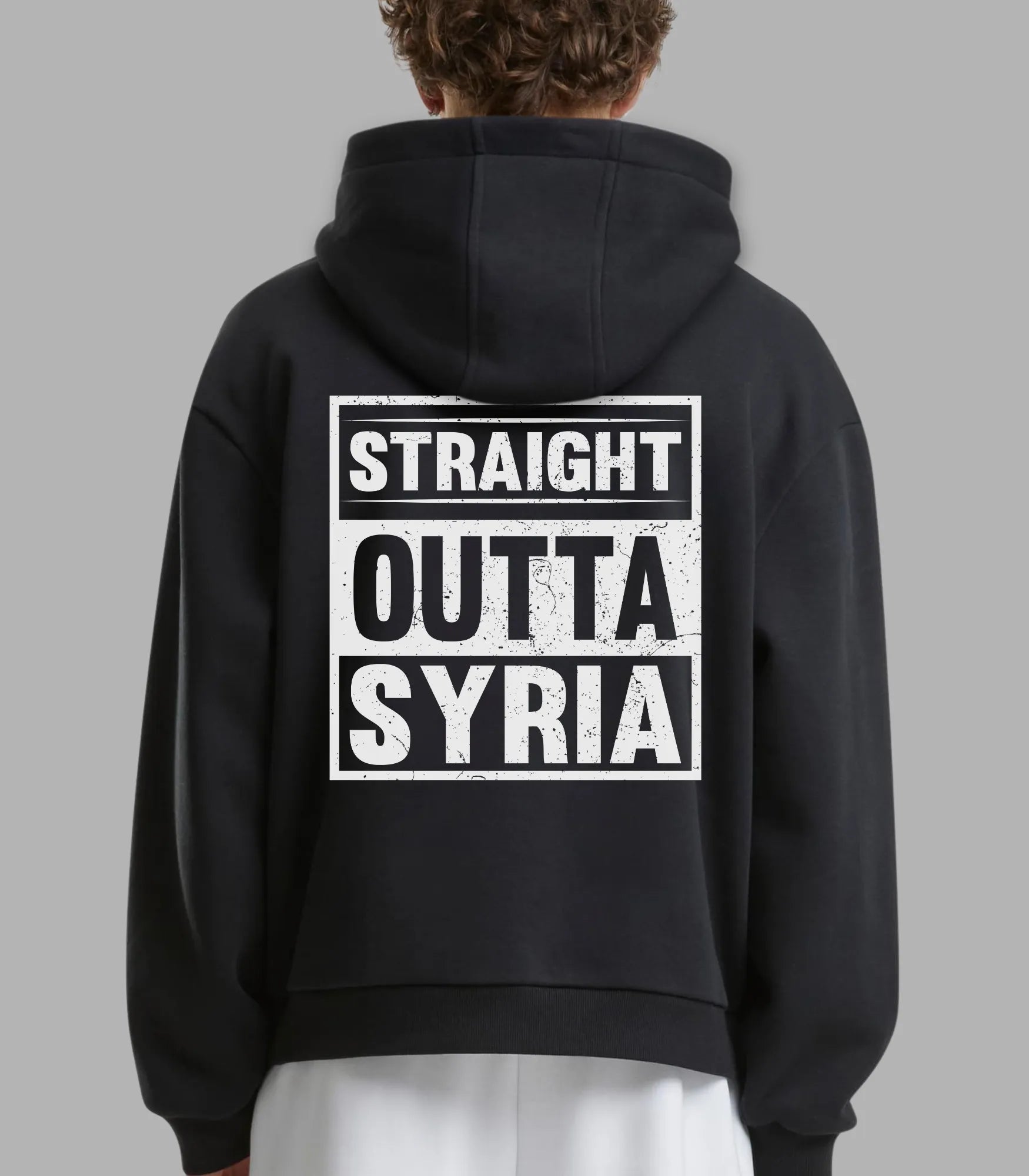 Straight Outta Syria Kapuzenpullover Vintage – Dein Vibe Check
