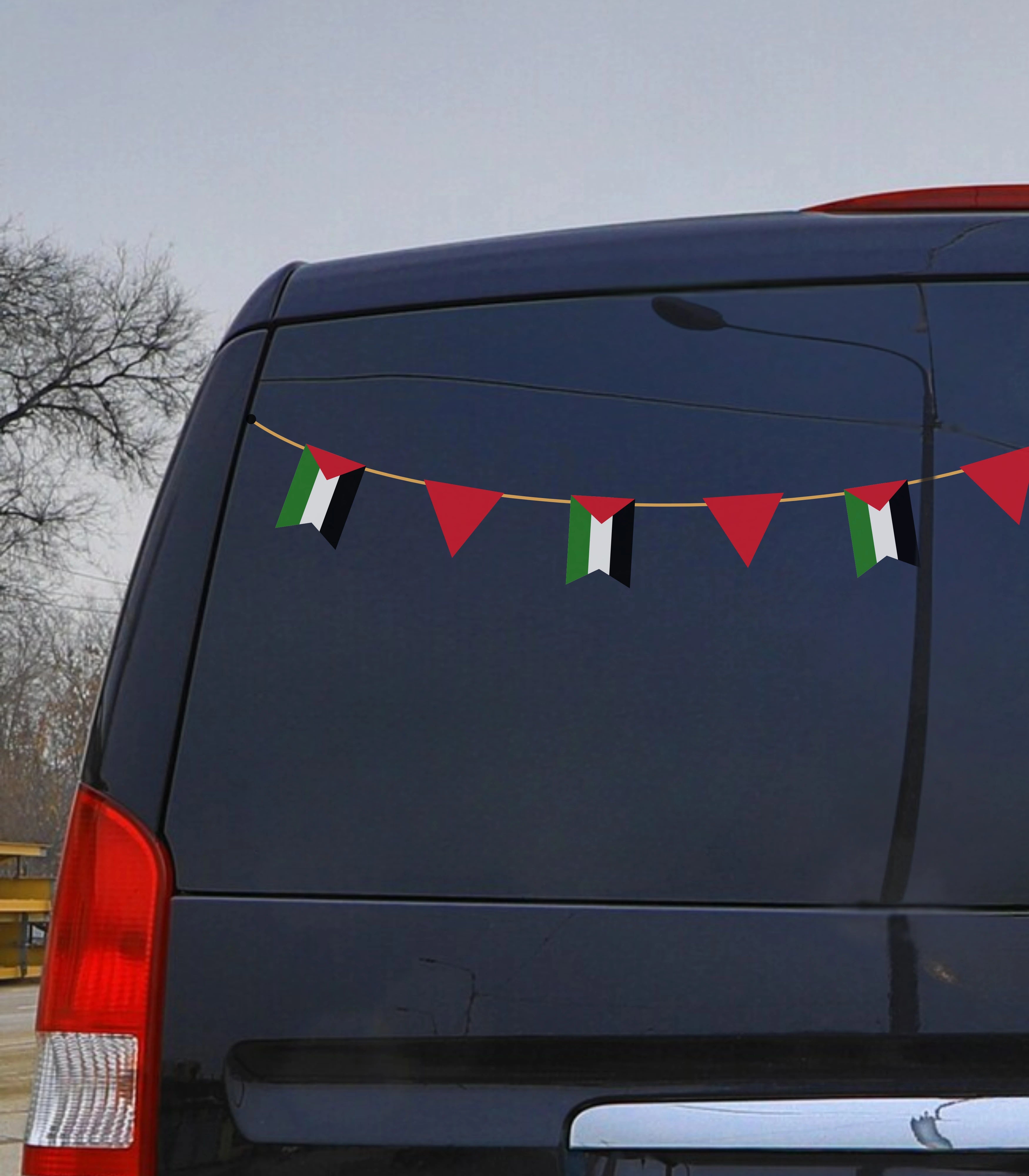 Palestine Flag Banner Decal