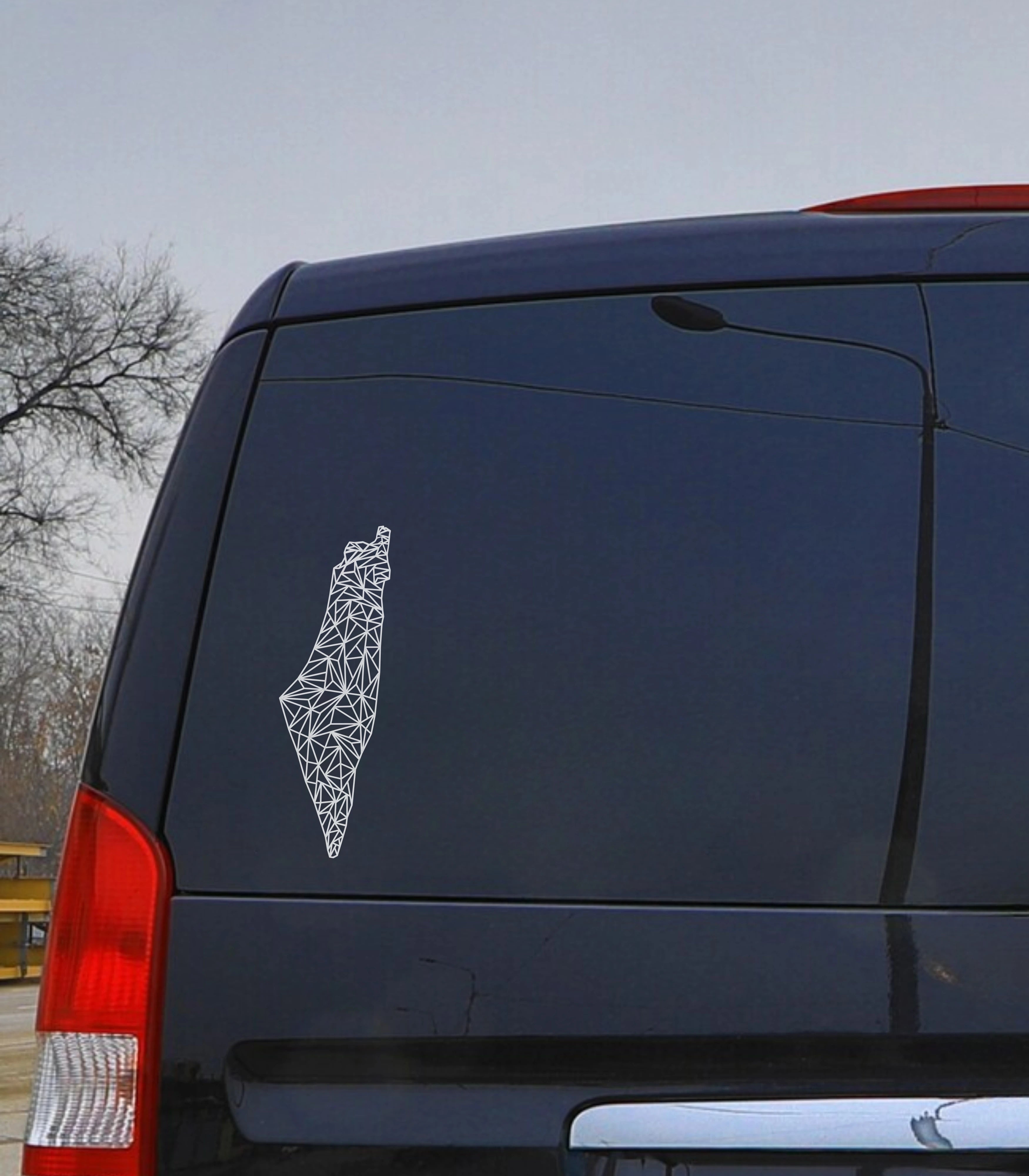Geometric Palestine Map Sticker