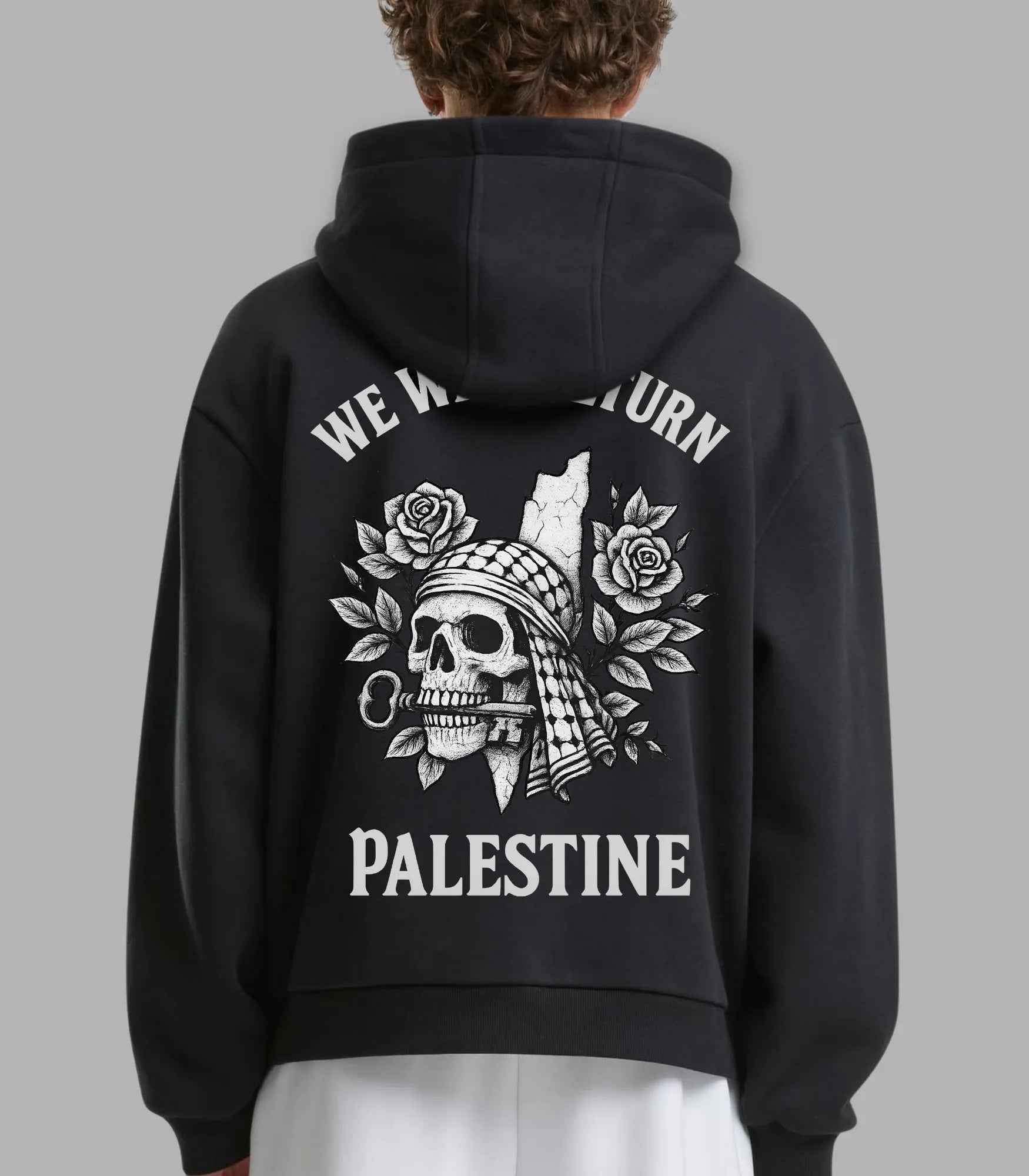 Oversized Hoodie Return Palestine Vintage – Big Vibes Energy