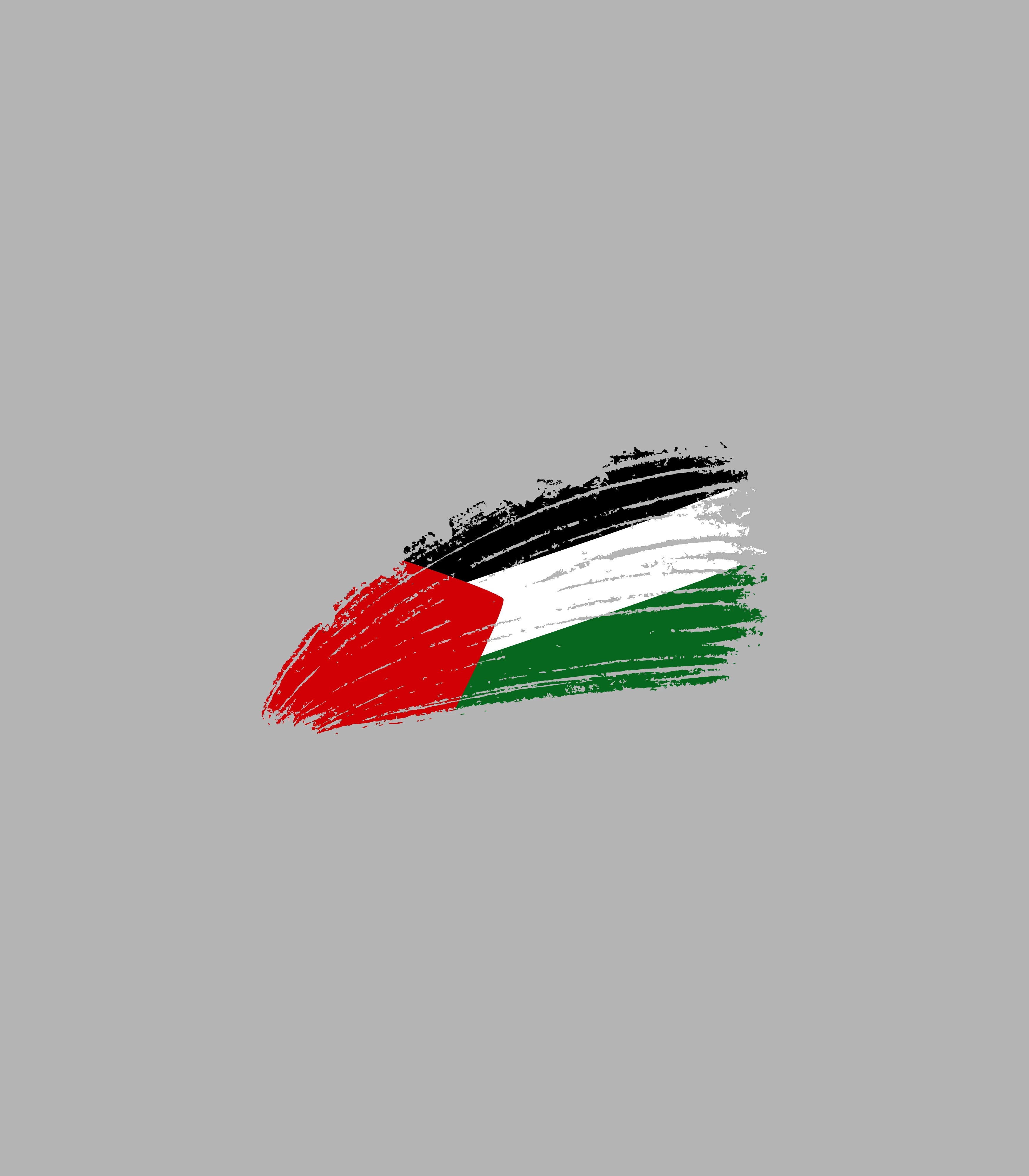 Palestine Flag Brushstroke Sticker