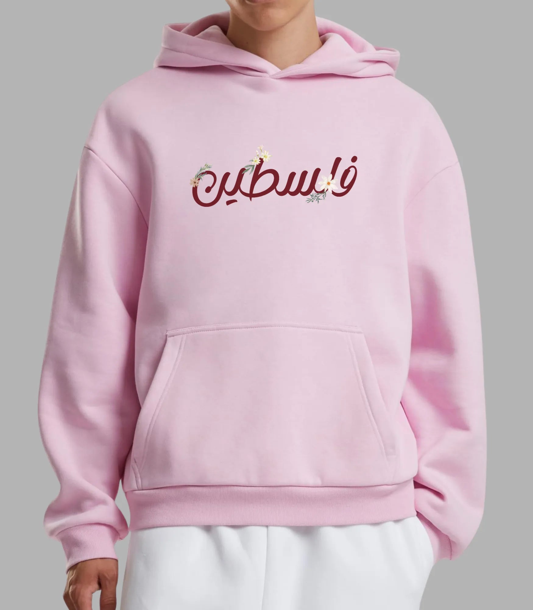 Blossom of Palestine Hoodie mit Blumenprint – Lässig & Stylisch