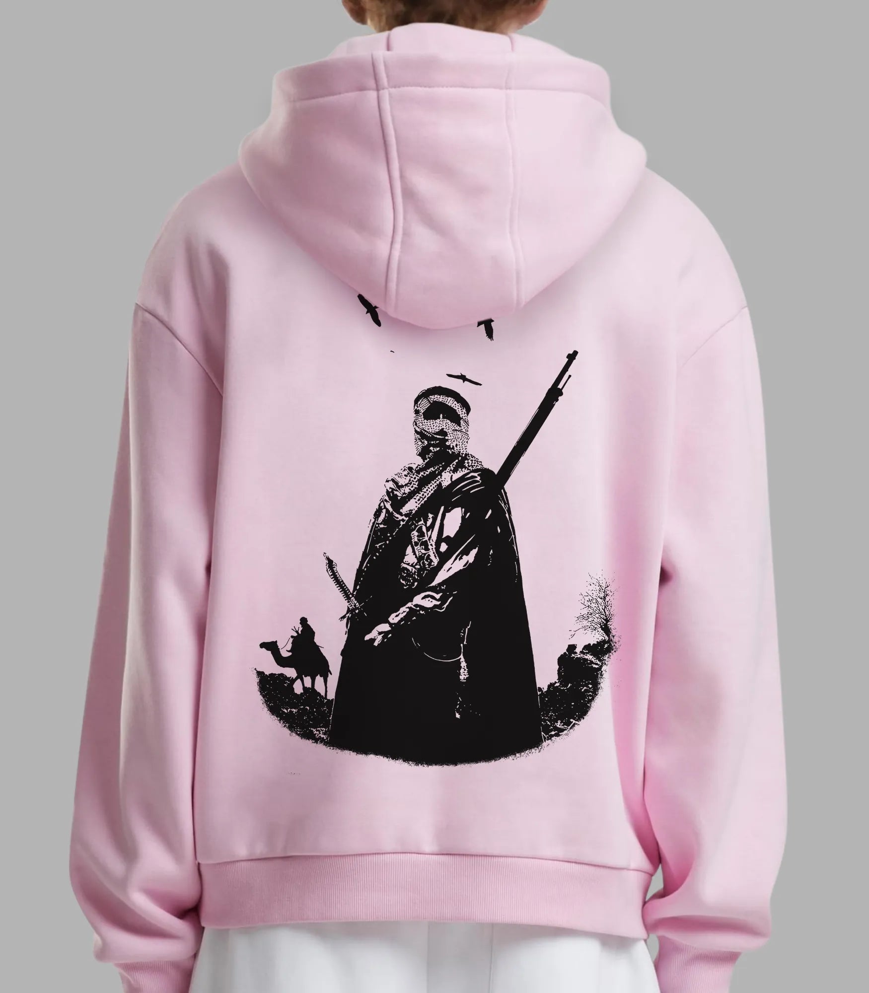 Arabic Poetry Hoodie in White | Streetwear Style