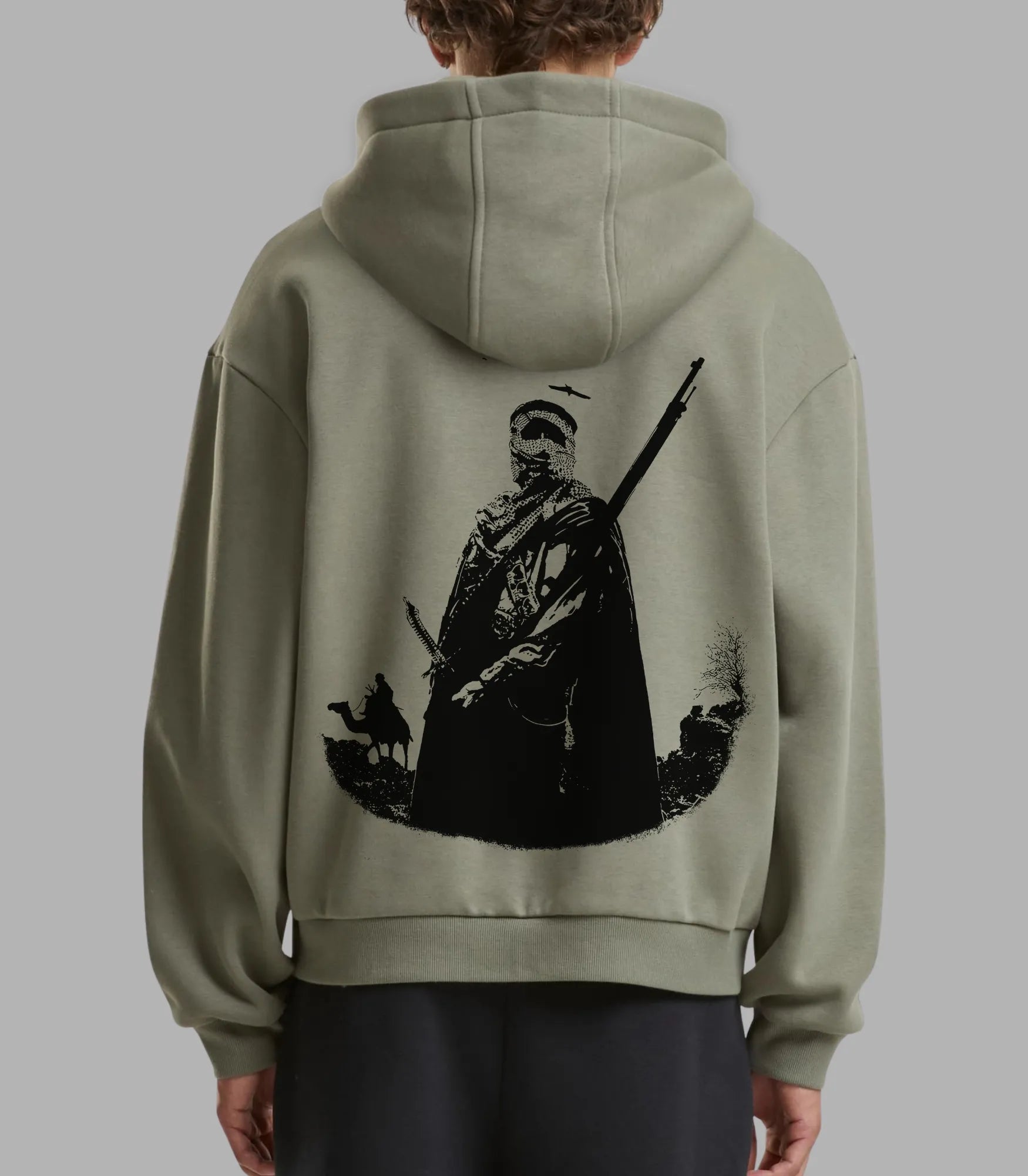 Arabic Poetry Hoodie in White | Streetwear Style