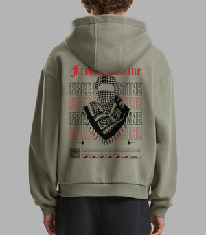 Free Palestine Hoodie Masked Streetwear | Arabian Vibes