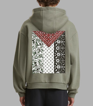 Blossom of Palestine Hoodie mit Blumenprint – Lässig & Stylisch