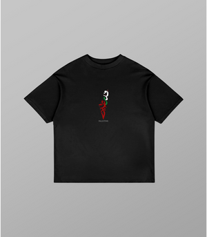 Baumwoll T Shirt Oversized: Palestine Map | Arabian Vibes