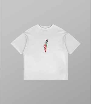 Baumwoll T Shirt Oversized: Palestine Map | Arabian Vibes