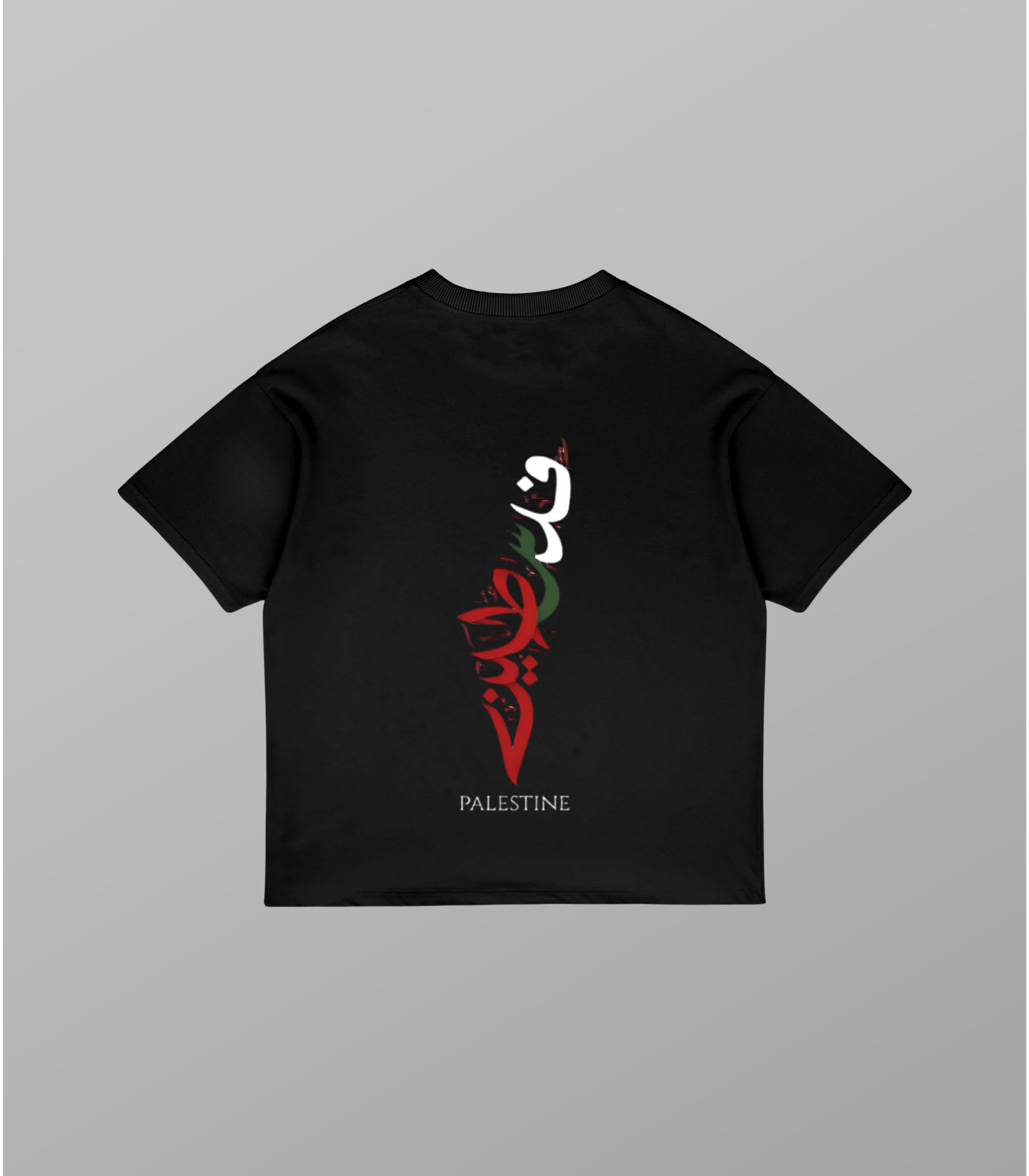 Baumwoll T Shirt Oversized: Palestine Map | Arabian Vibes