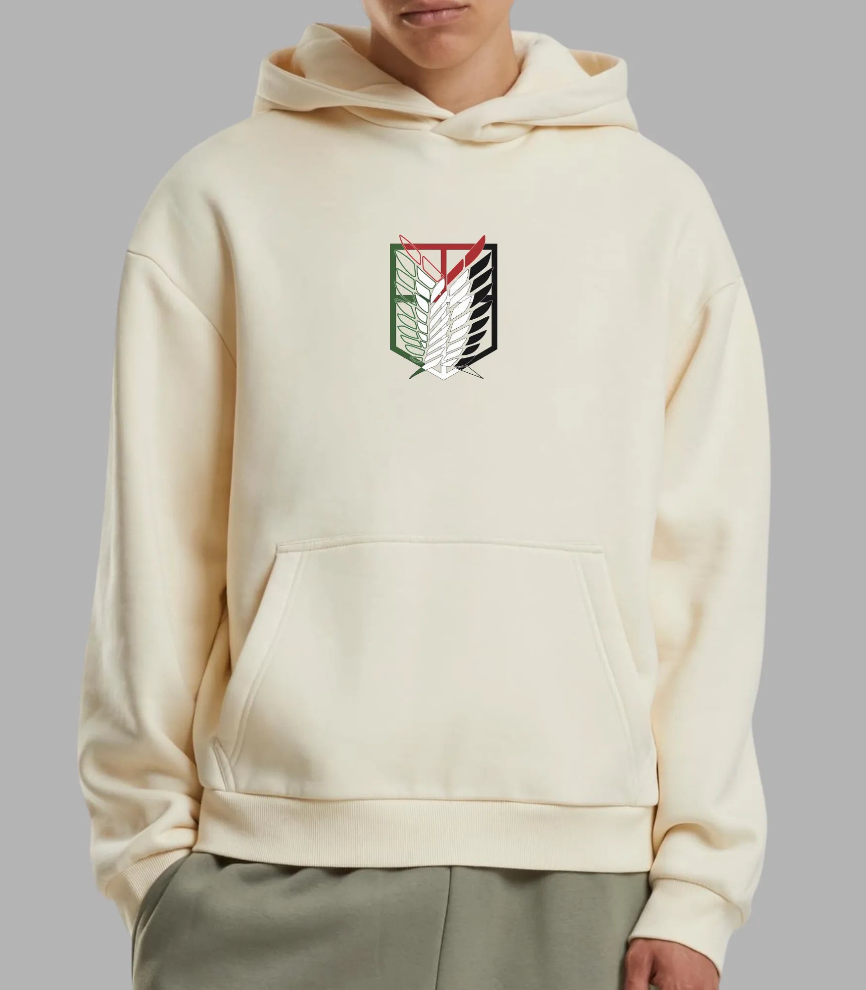 Hoodie Streetwear Attack on Titan Palestine Edition | Arabian Vibes