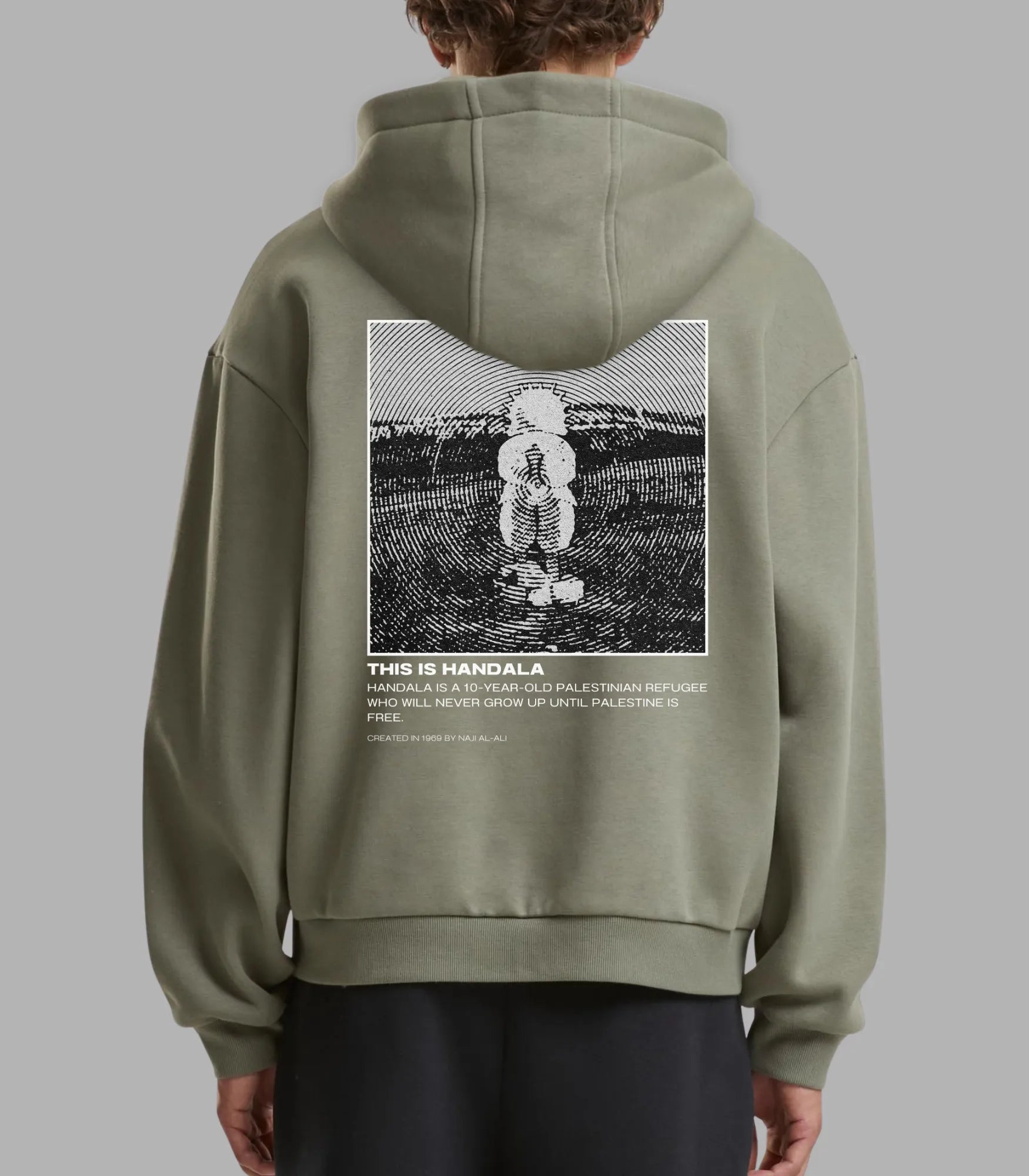 Handala Tribute Hoodie Modern | Arabian Vibes