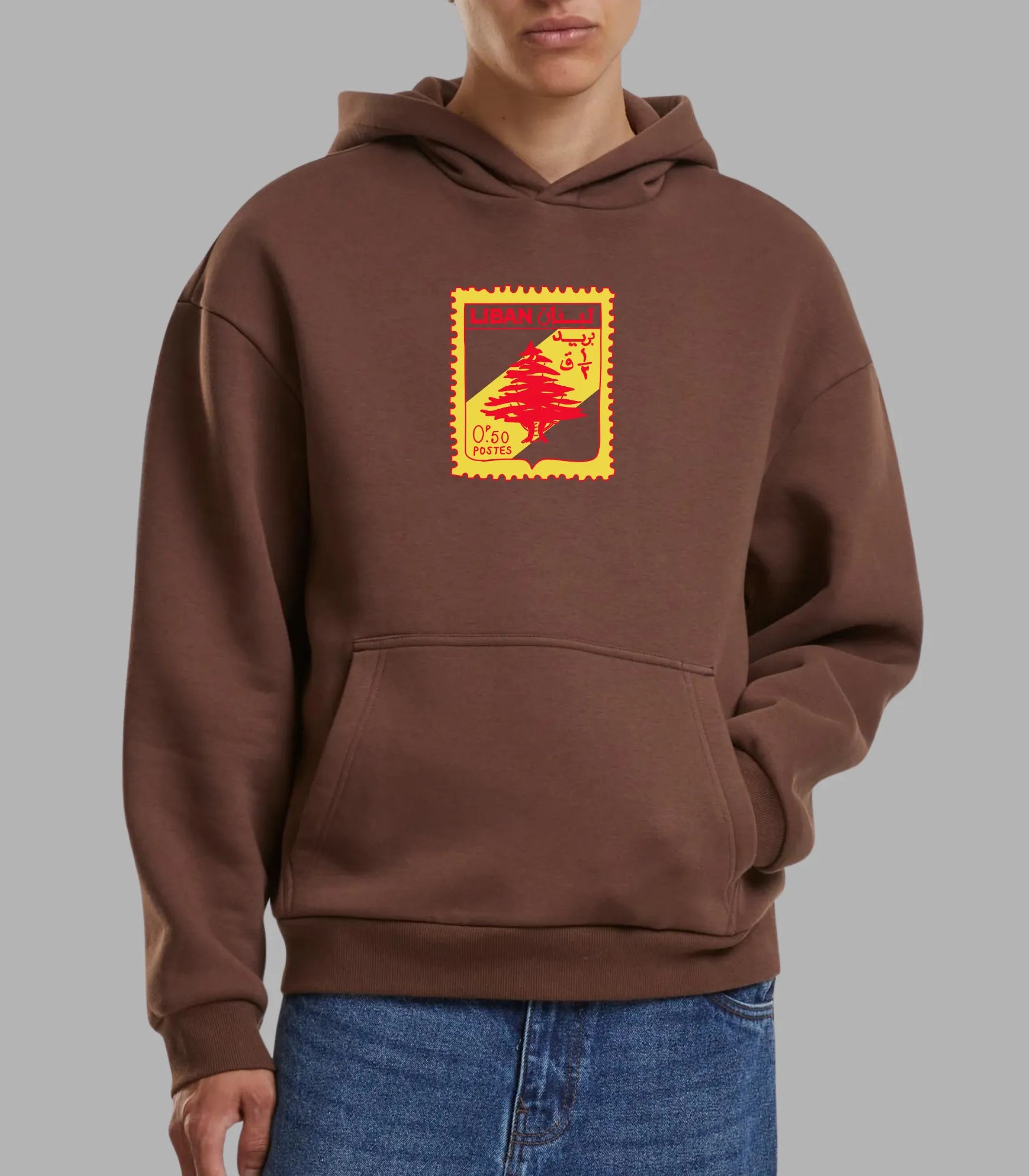Lebanon Stamp Premium Street Hoodies for Cultural Expression