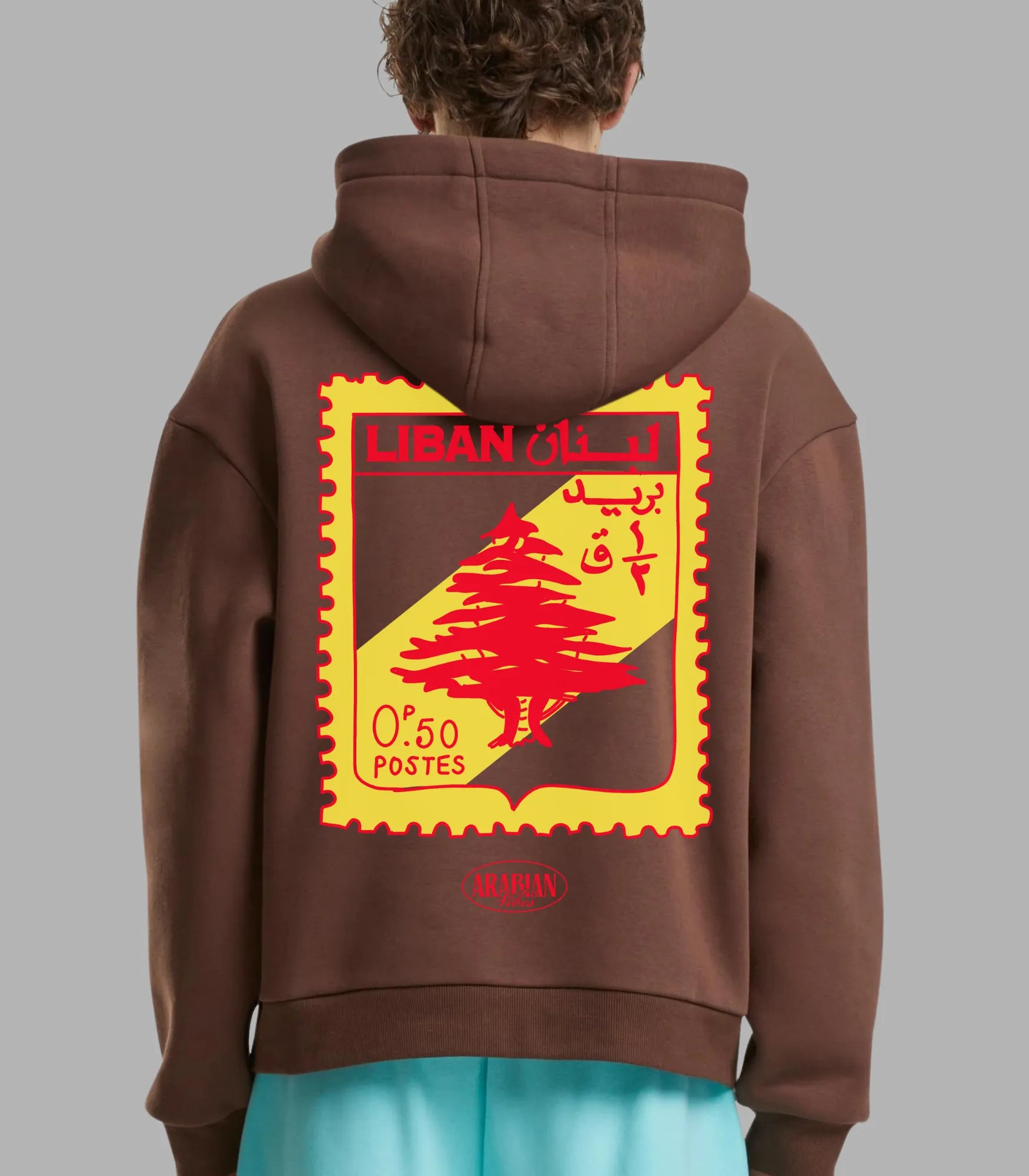 Lebanon Stamp Premium Street Hoodies for Cultural Expression