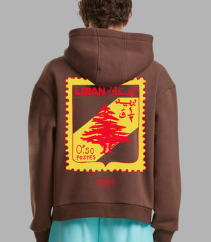 Lebanon Stamp Premium Street Hoodies for Cultural Expression