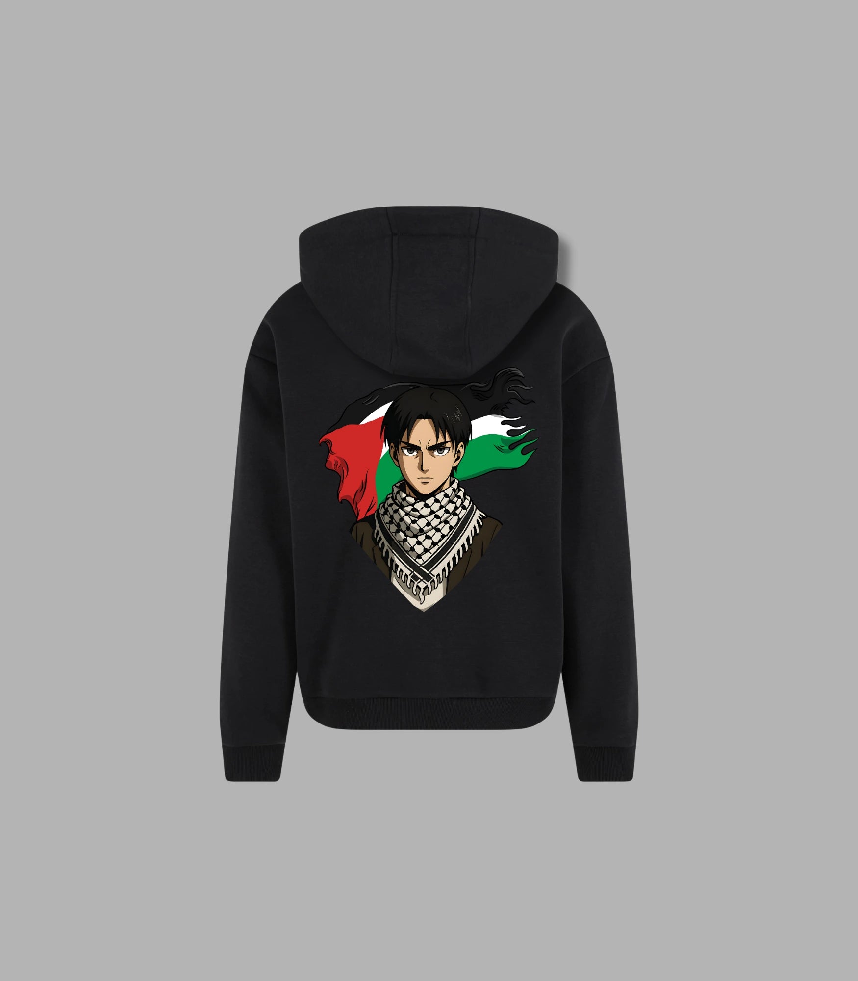 Hoodie Streetwear Attack on Titan Palestine Edition | Arabian Vibes