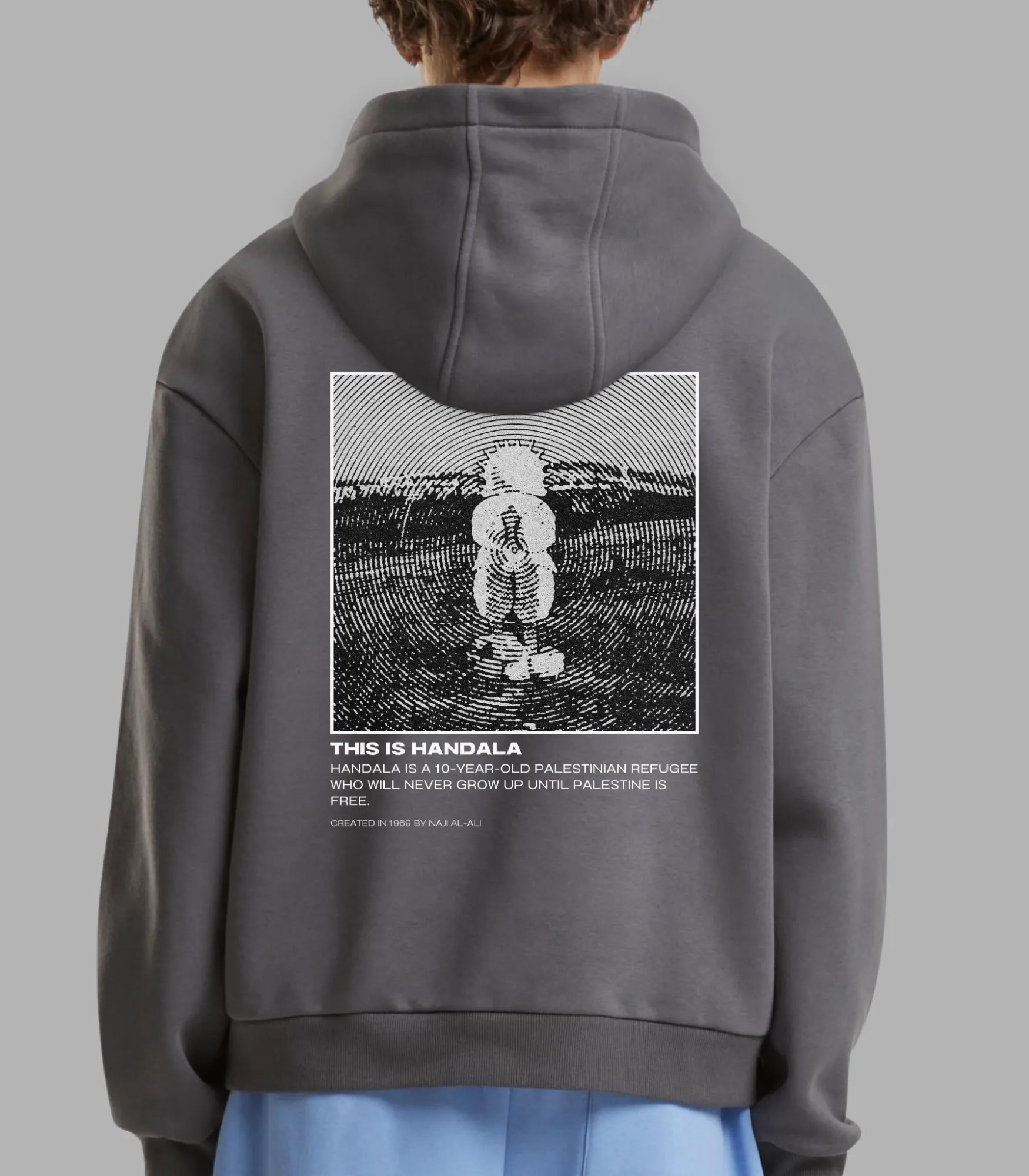 Handala Tribute Hoodie Modern | Arabian Vibes