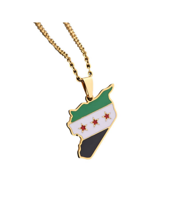 Syrian Flag necklace